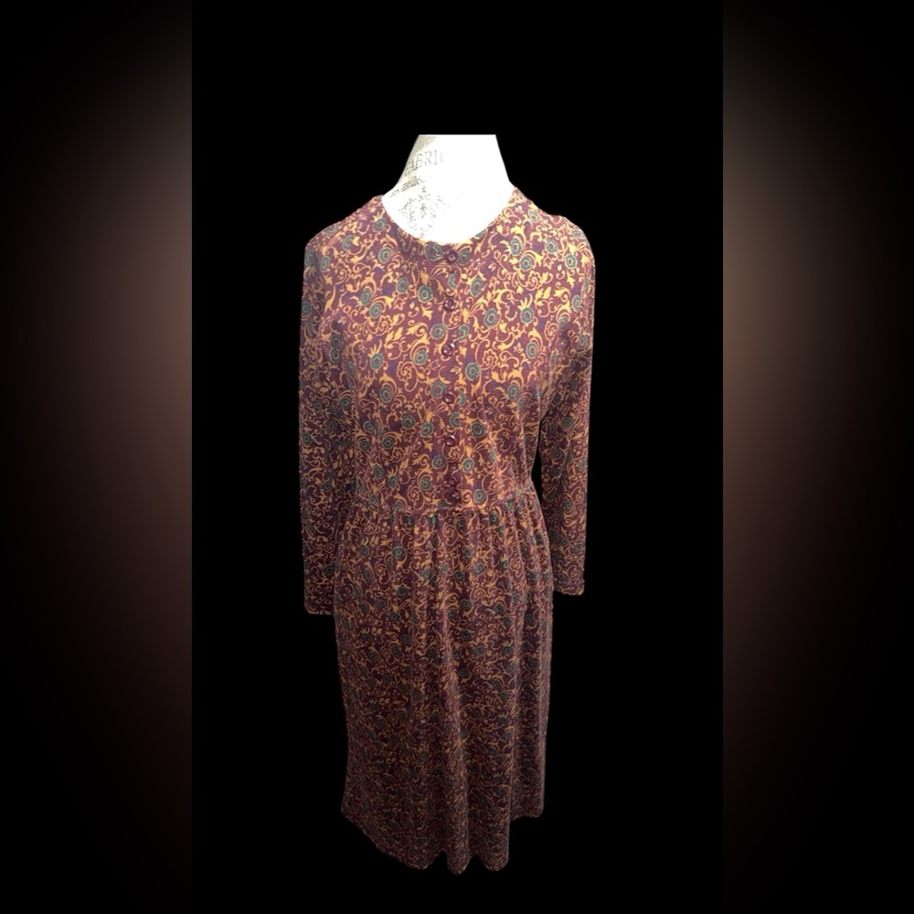 Elegant Multicolor Patterned Dress